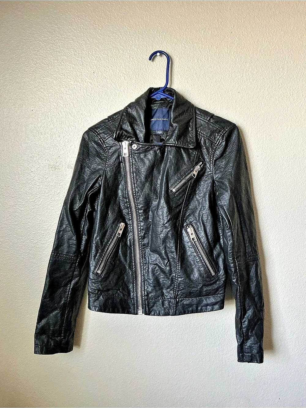 American Eagle Women's Black Moto Jacket